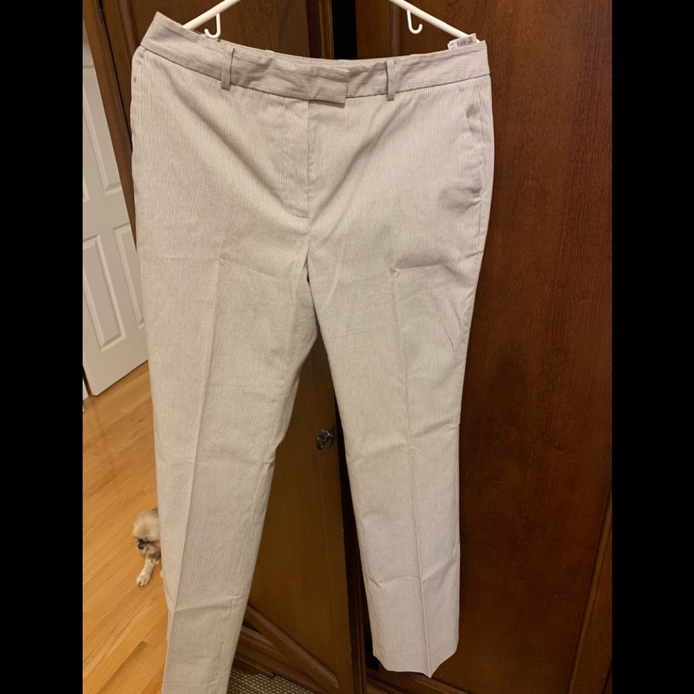 Brooks Brothers pinstripe pants, Caroline fit